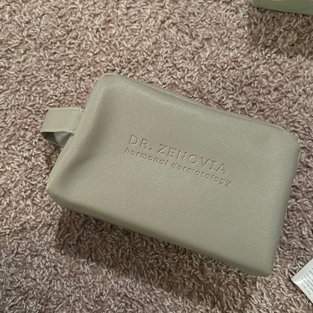 Dr Zenovia travel skincare and makeup bag